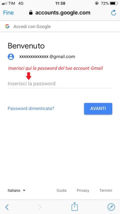 Accedi con Google